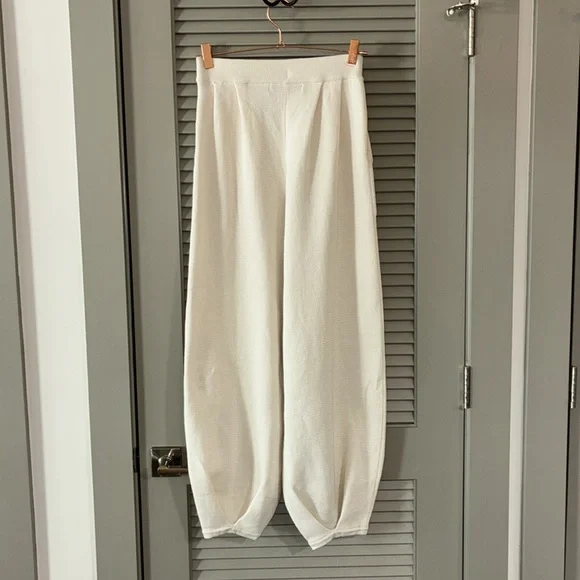 Free People Beach Freya Knit Pants Ivory Sz S - Picture 4 of 8